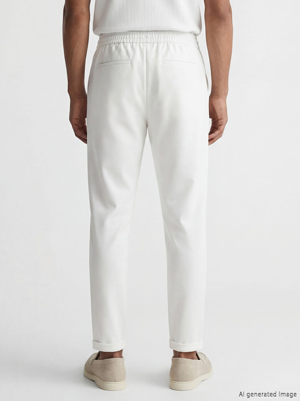 Ekru Standart Erkek Pantolon-2