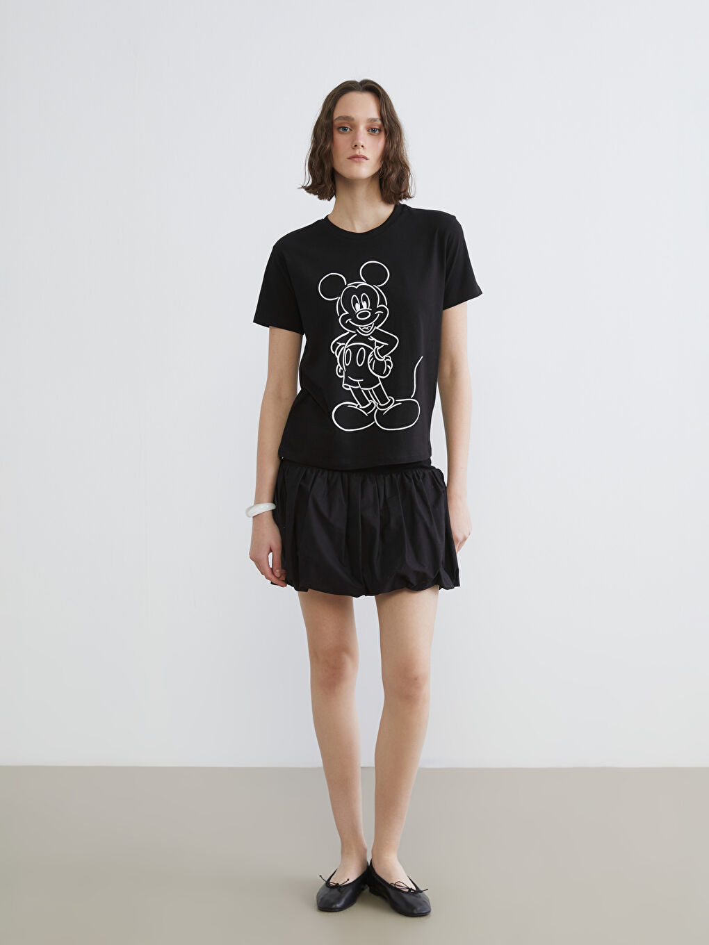 Mickey Mouse Printed Women's T-Shirt-1