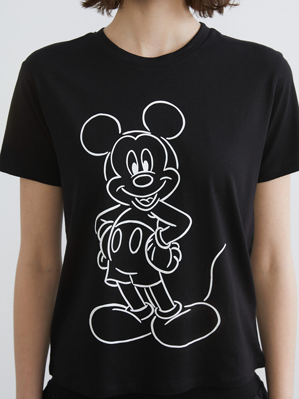 Mickey Mouse Printed Women's T-Shirt-2