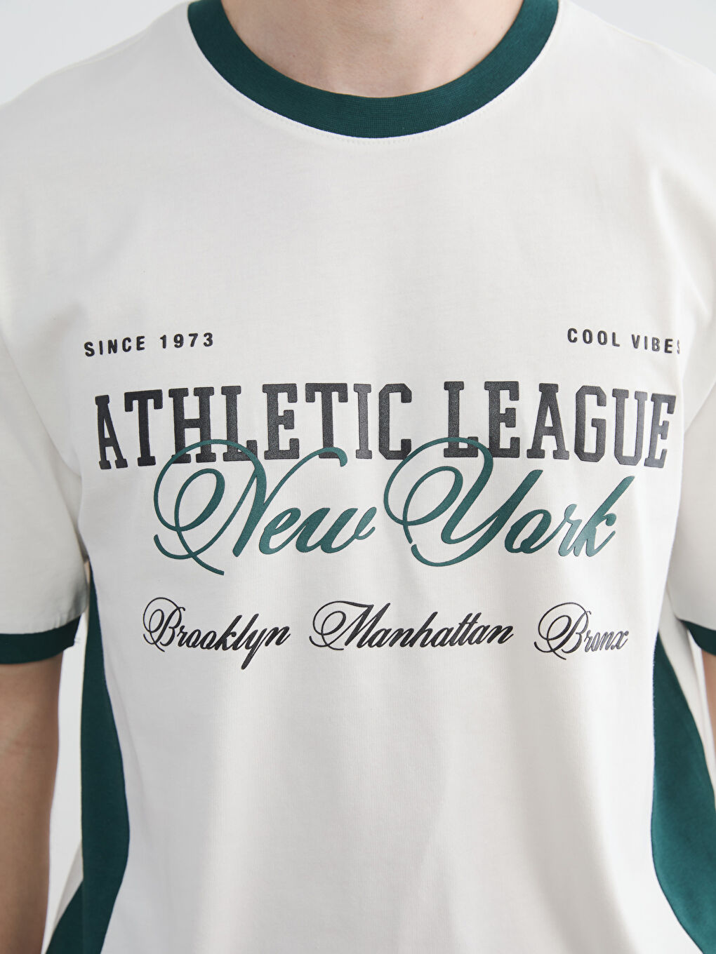 Crew Neck New York Printed Men's T-Shirt-2