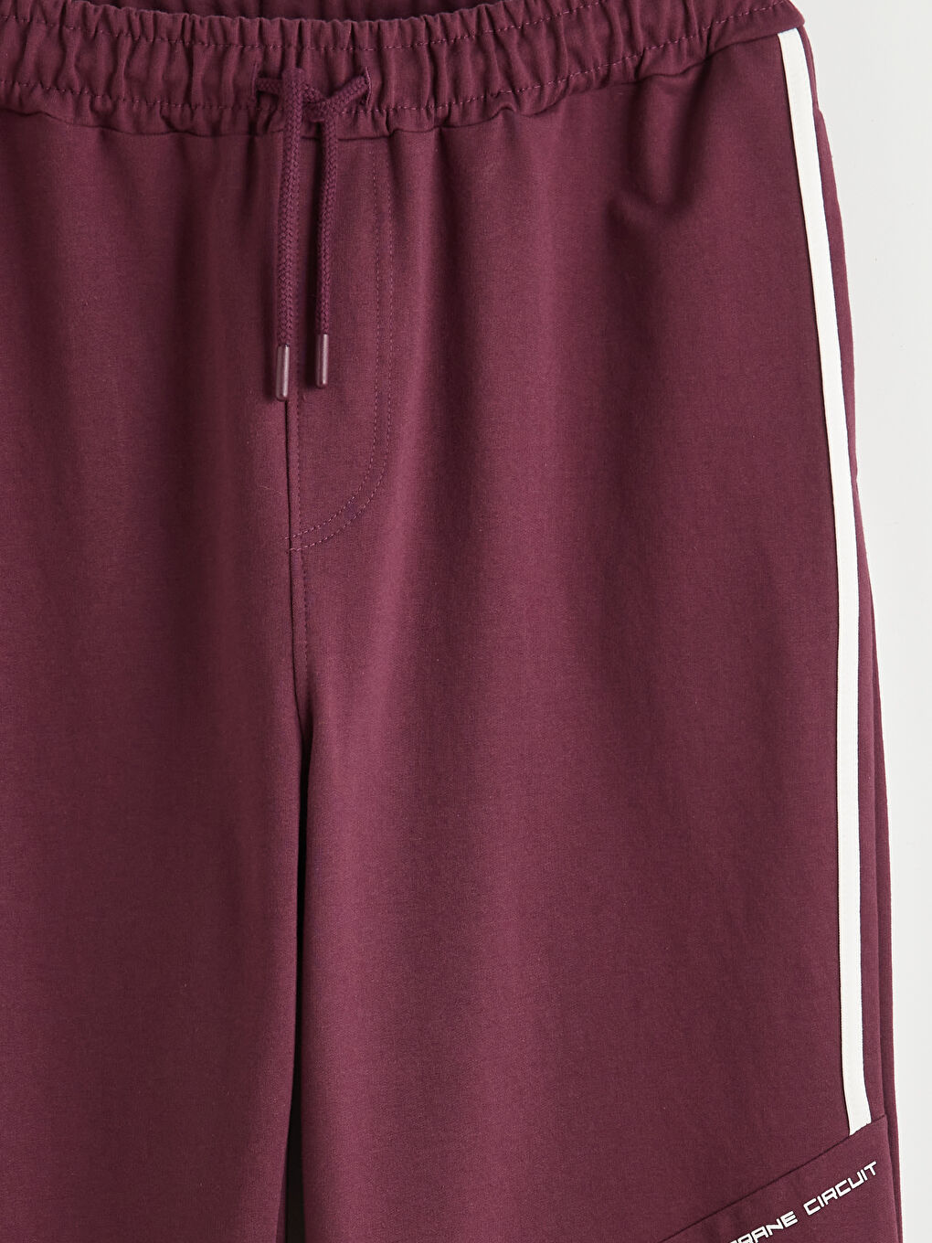 Mürdüm Rahat Kalıp Baskılı Erkek Eşofman Alt-5