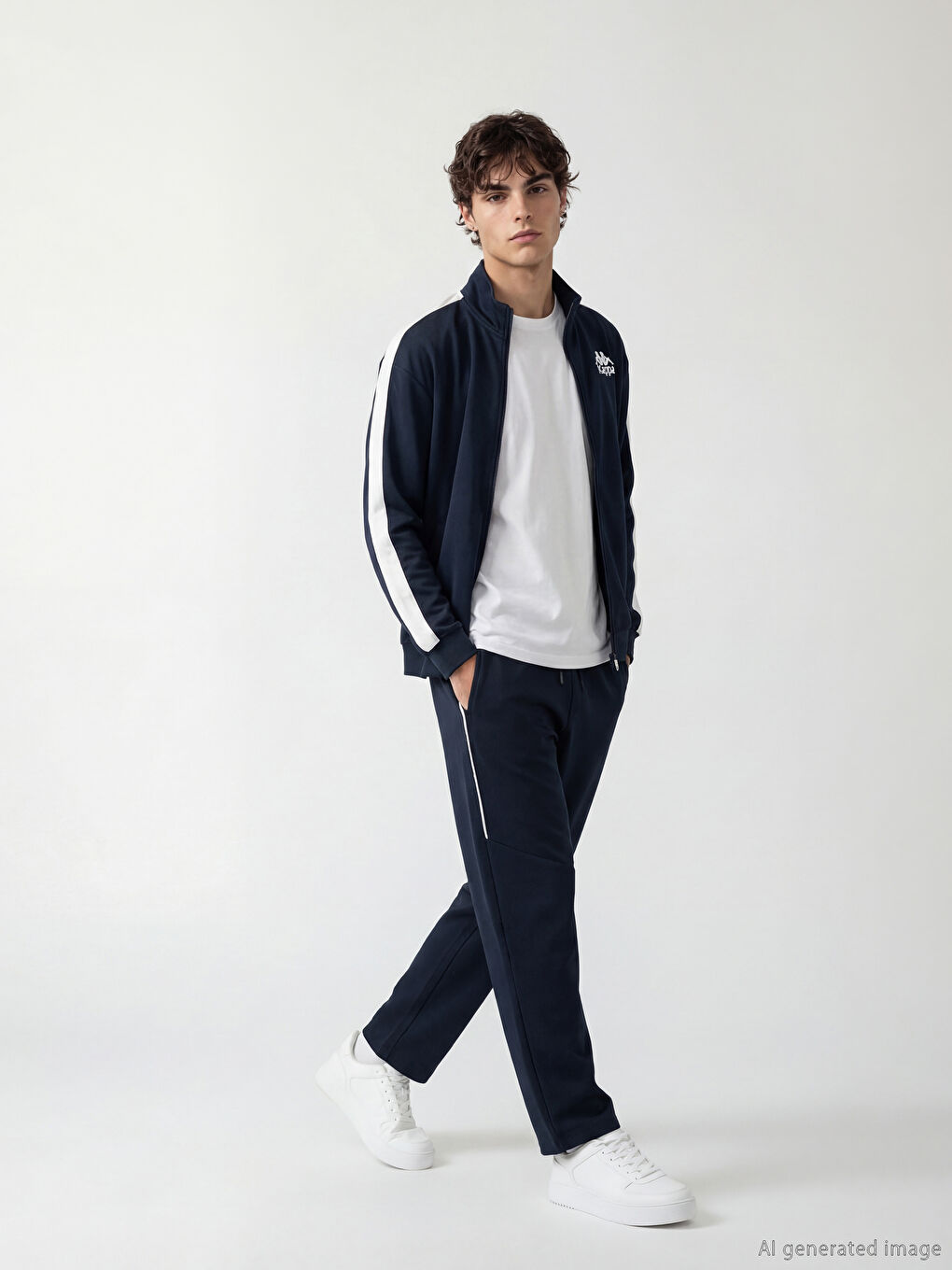 Man NAVY Sweatpants-1