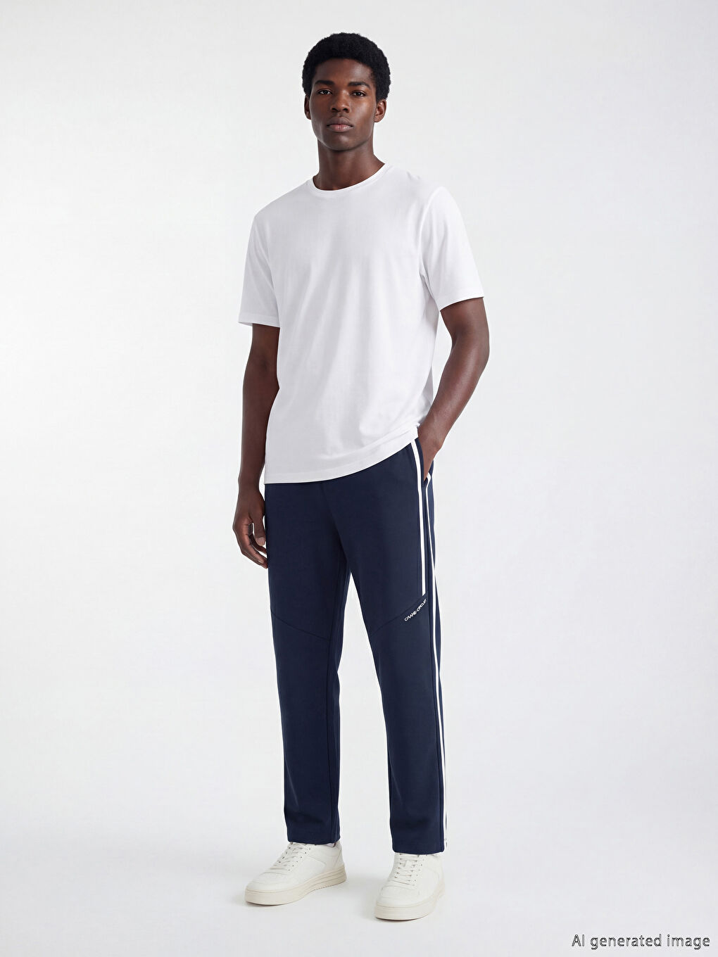 Man NAVY Sweatpants-1
