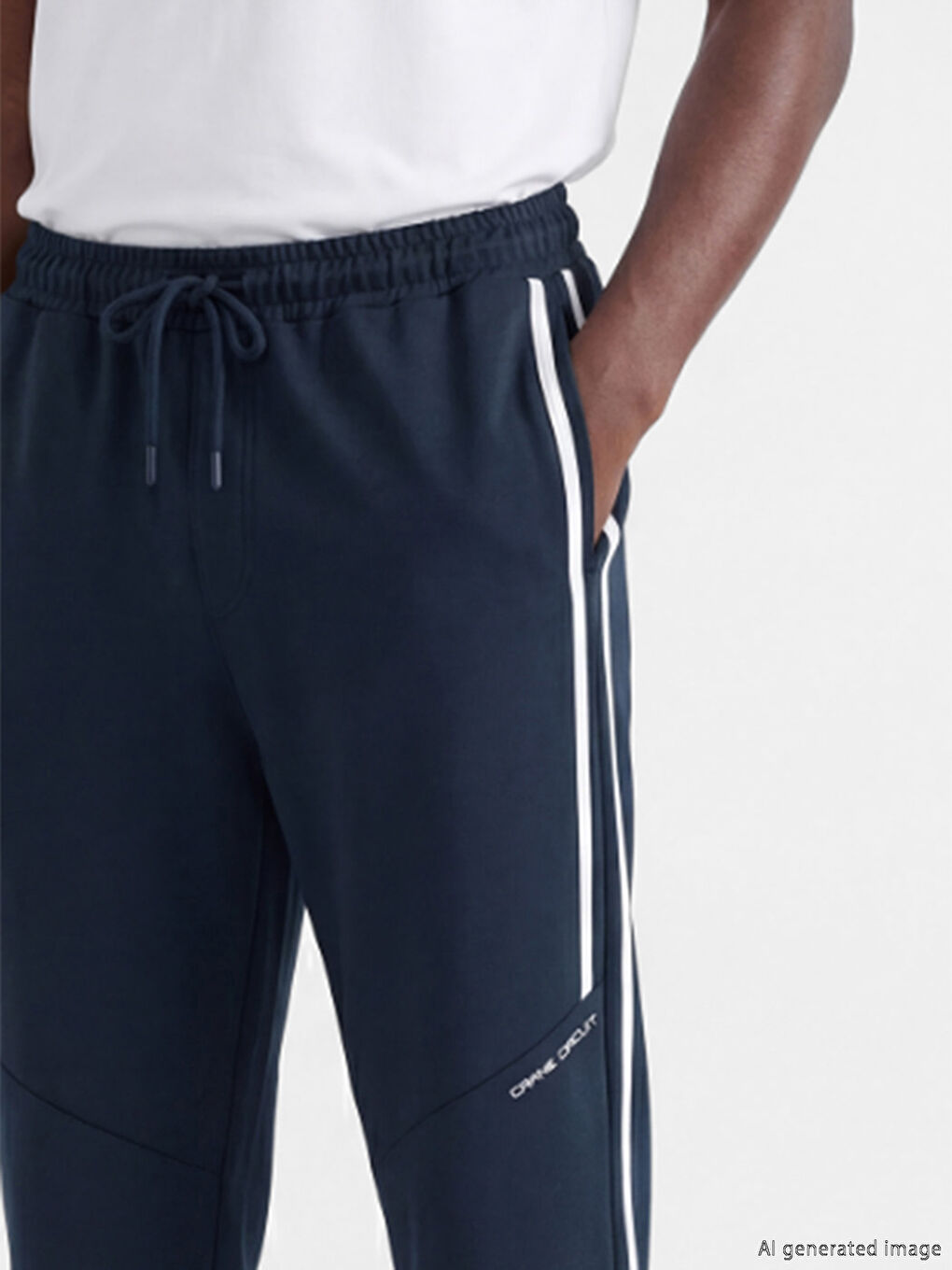 Man NAVY Sweatpants-3