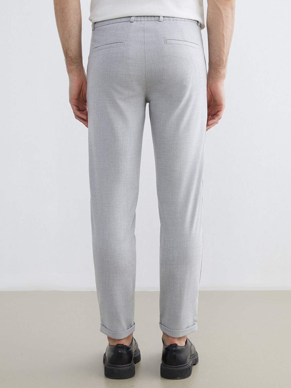 Gri Slim Fit Erkek Pantolon-3
