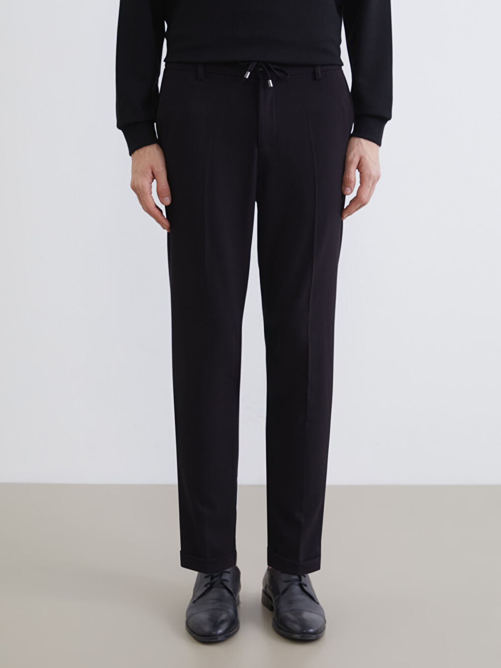 Siyah Slim Fit Erkek Pantolon-1