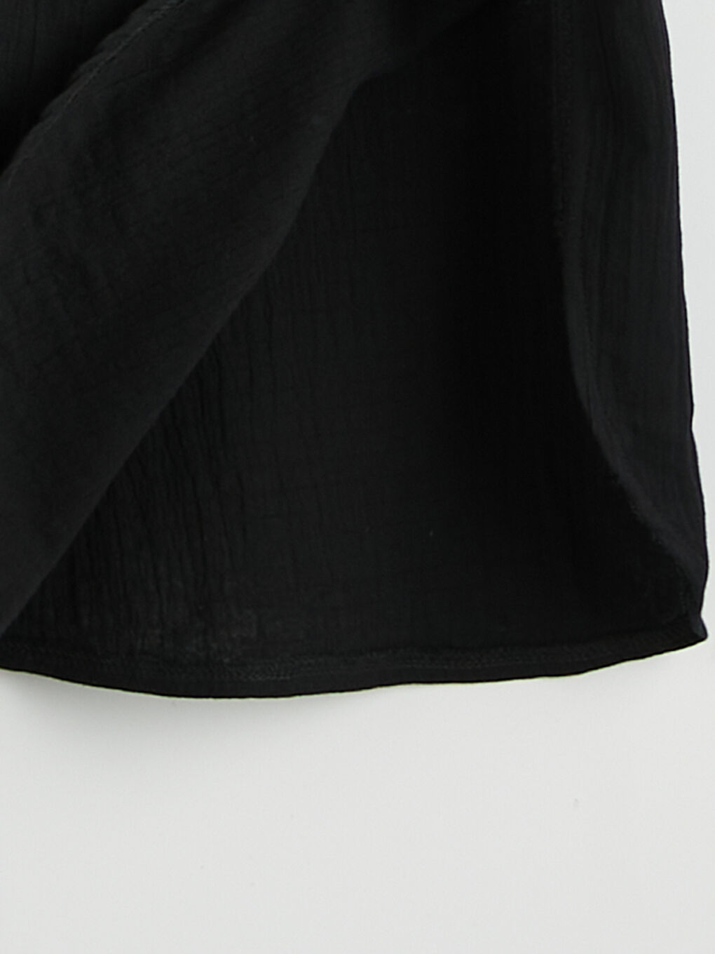 Textured Slit Shirt Dress-5