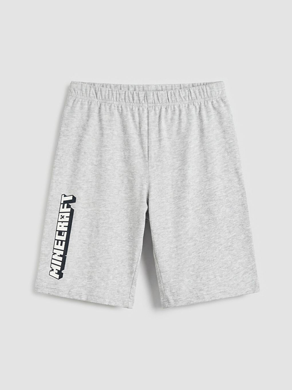 Yeşil Minecraft Baskılı Bisiklet Yaka Erkek Çocuk Pijama Takımı-2