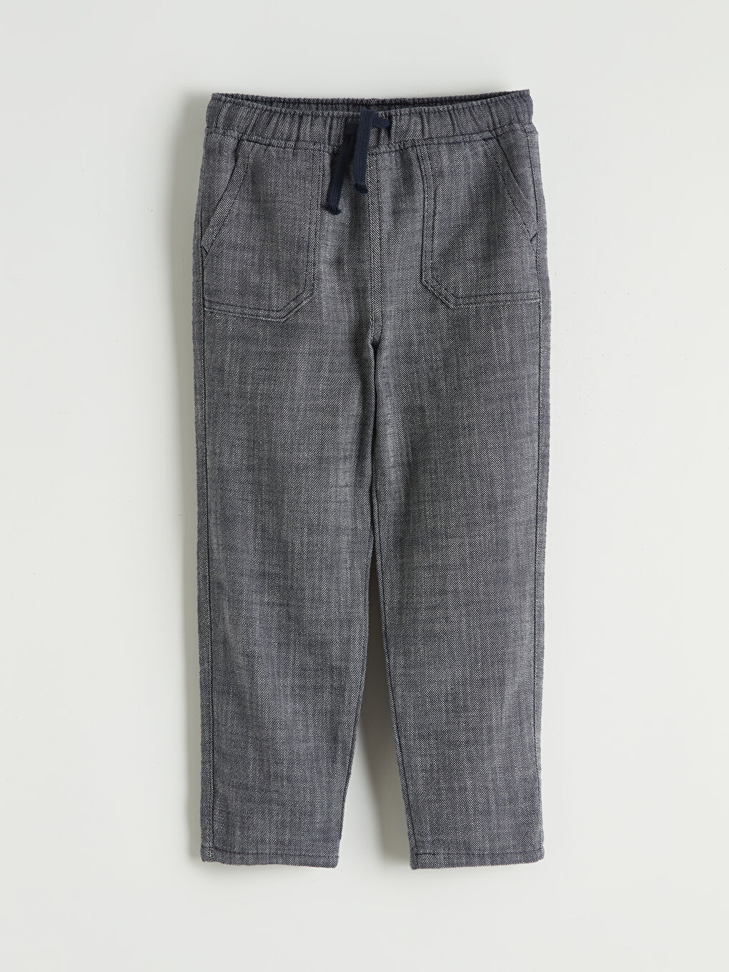 Mavi Beli Lastikli Erkek Çocuk Pantolon