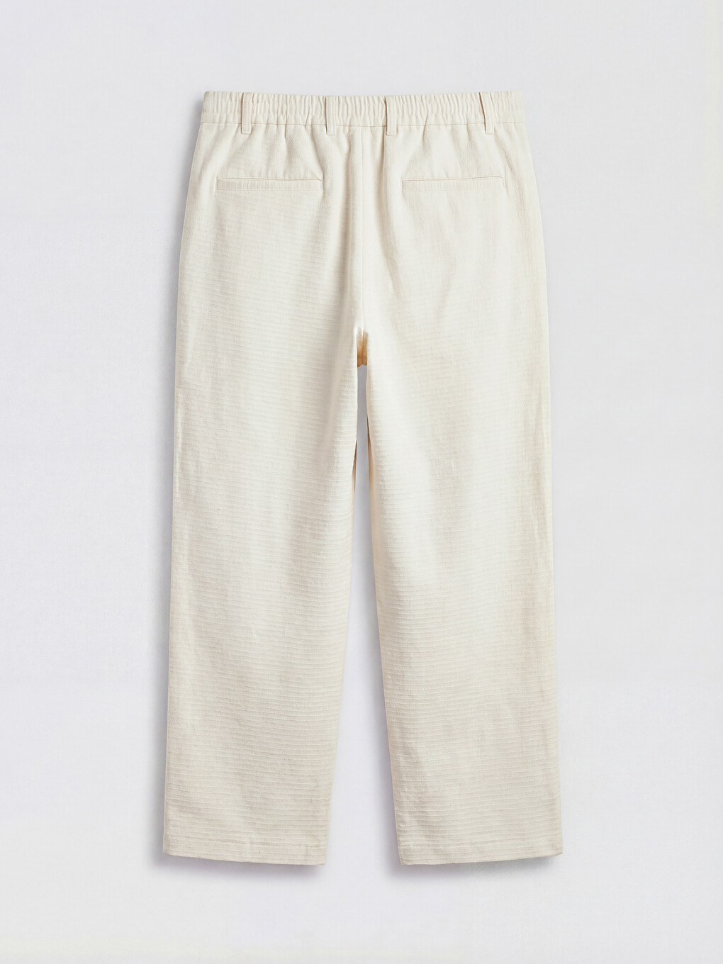 Standard Fit Pleated Men's Linen-Look Trousers-5
