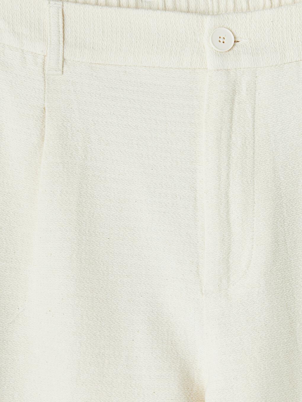 Standard Fit Pleated Men's Linen-Look Trousers-6