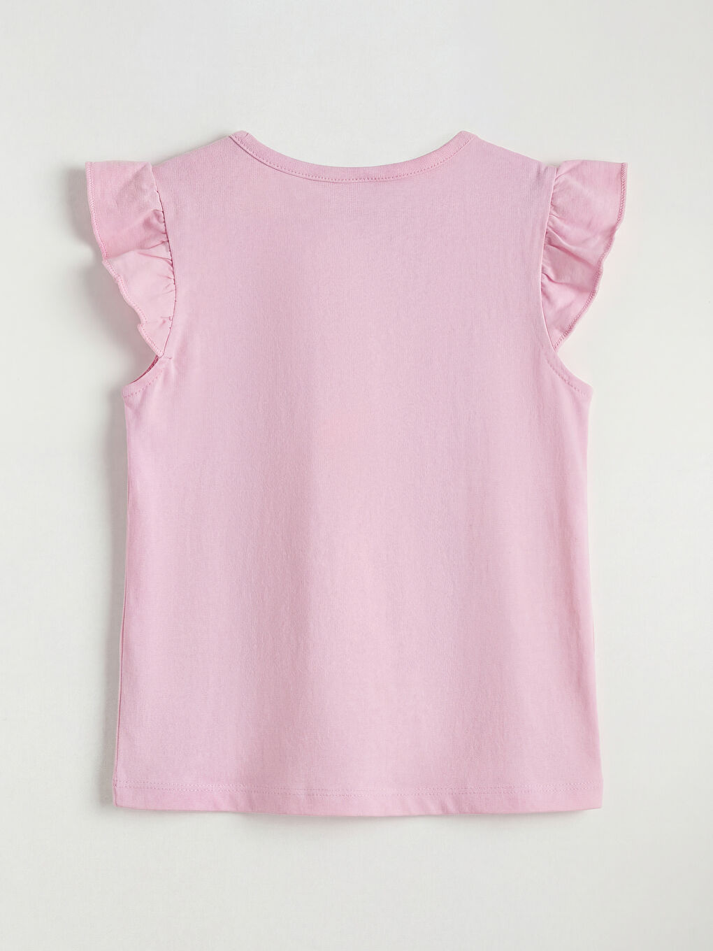 Crew Neck Printed Girls' Tank Top-1