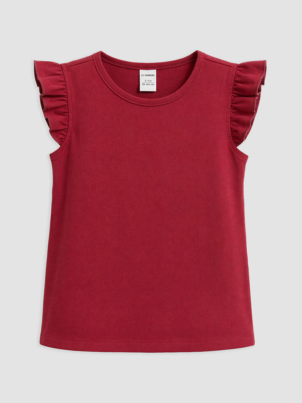 Crew Neck Girls' Vest