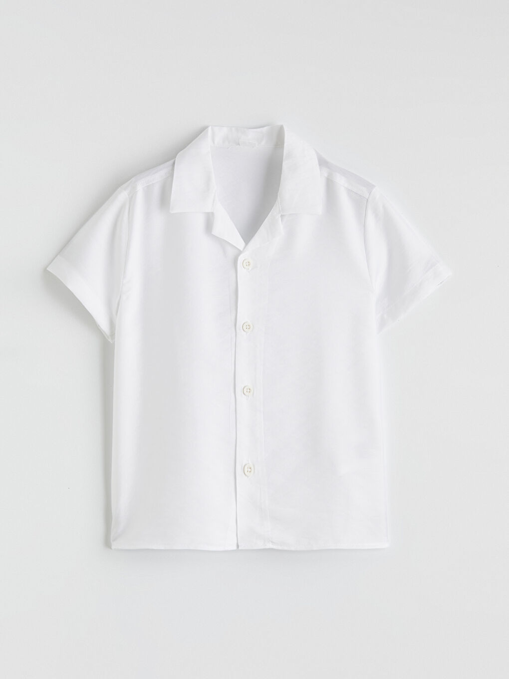 Beyaz Regular Fit Erkek Çocuk Gömlek