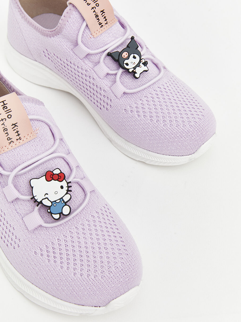 Lila Hello Kitty Baskılı Kız Bebek Spor Ayakkabı-2