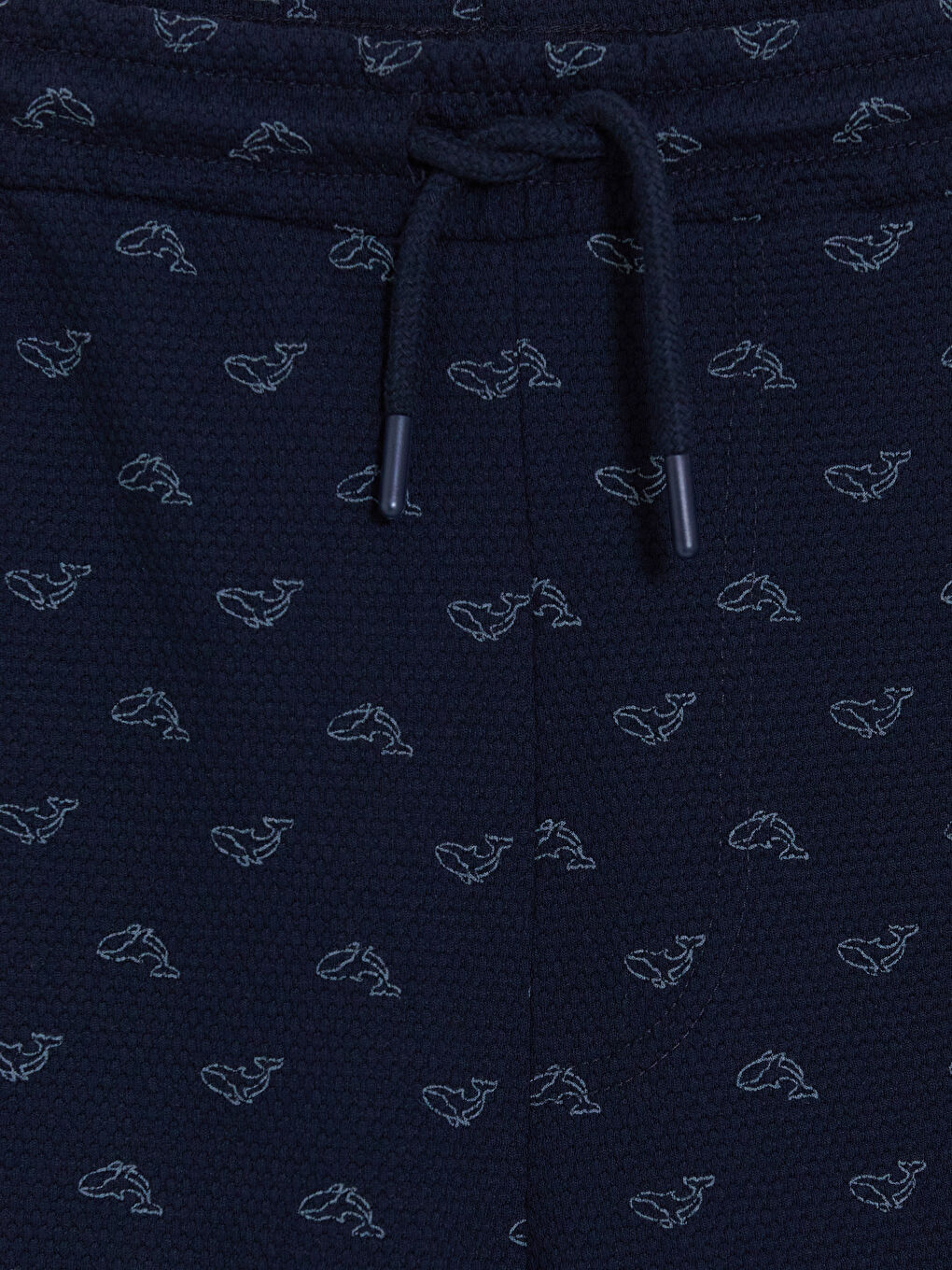 Lacivert Regular Fit Desenli Erkek Şort-2