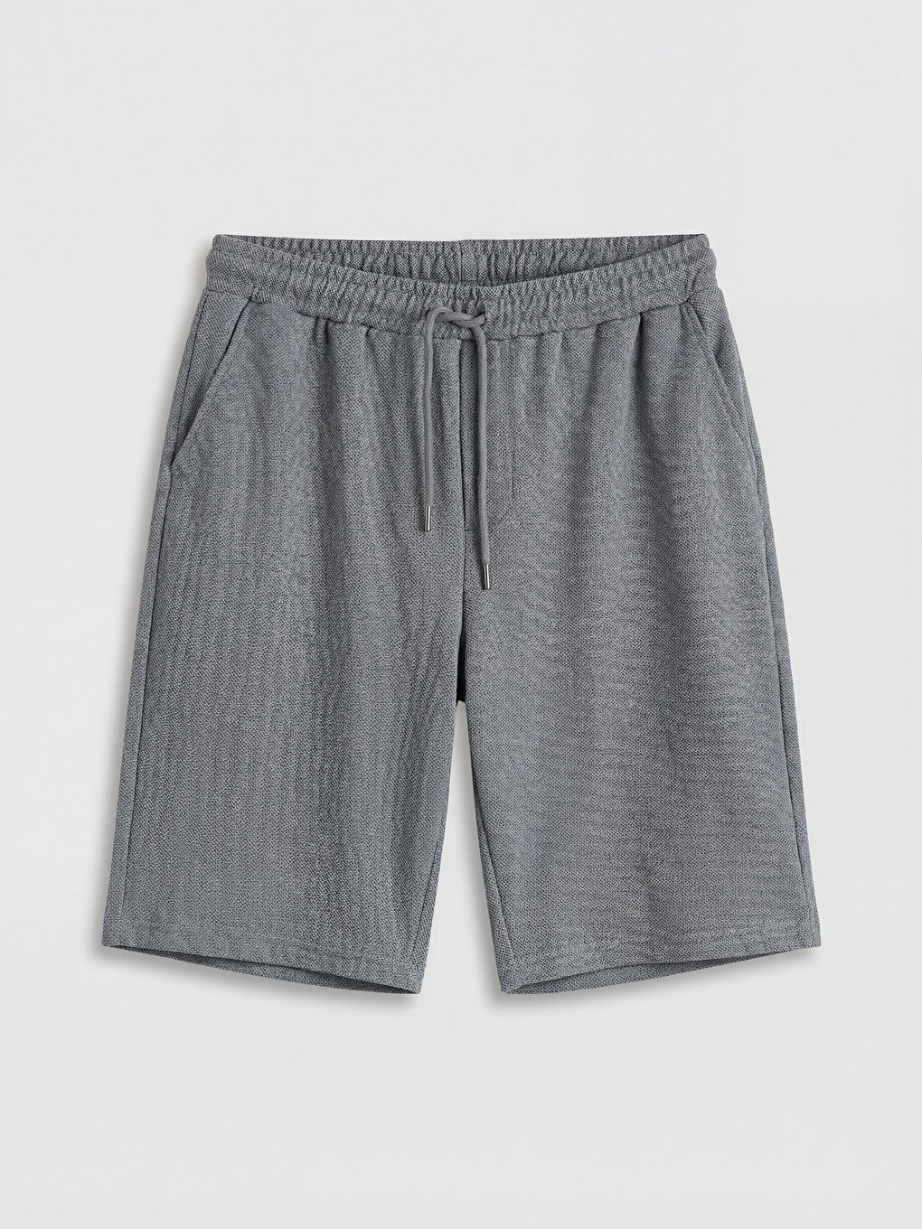 Gri Standart Kalıpı Erkek Pijama Alt Şort