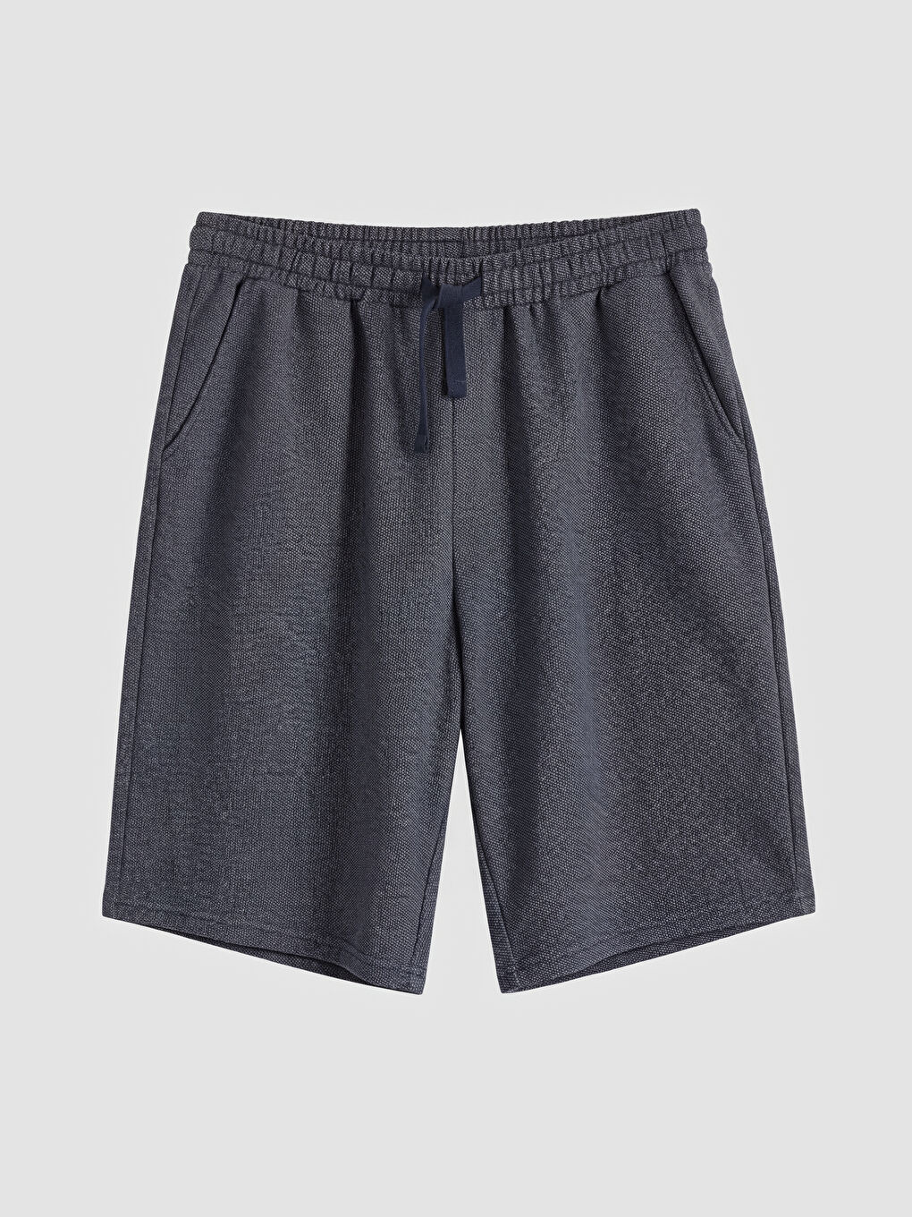 Lacivert Standart Kalıpı Erkek Pijama Alt Şort