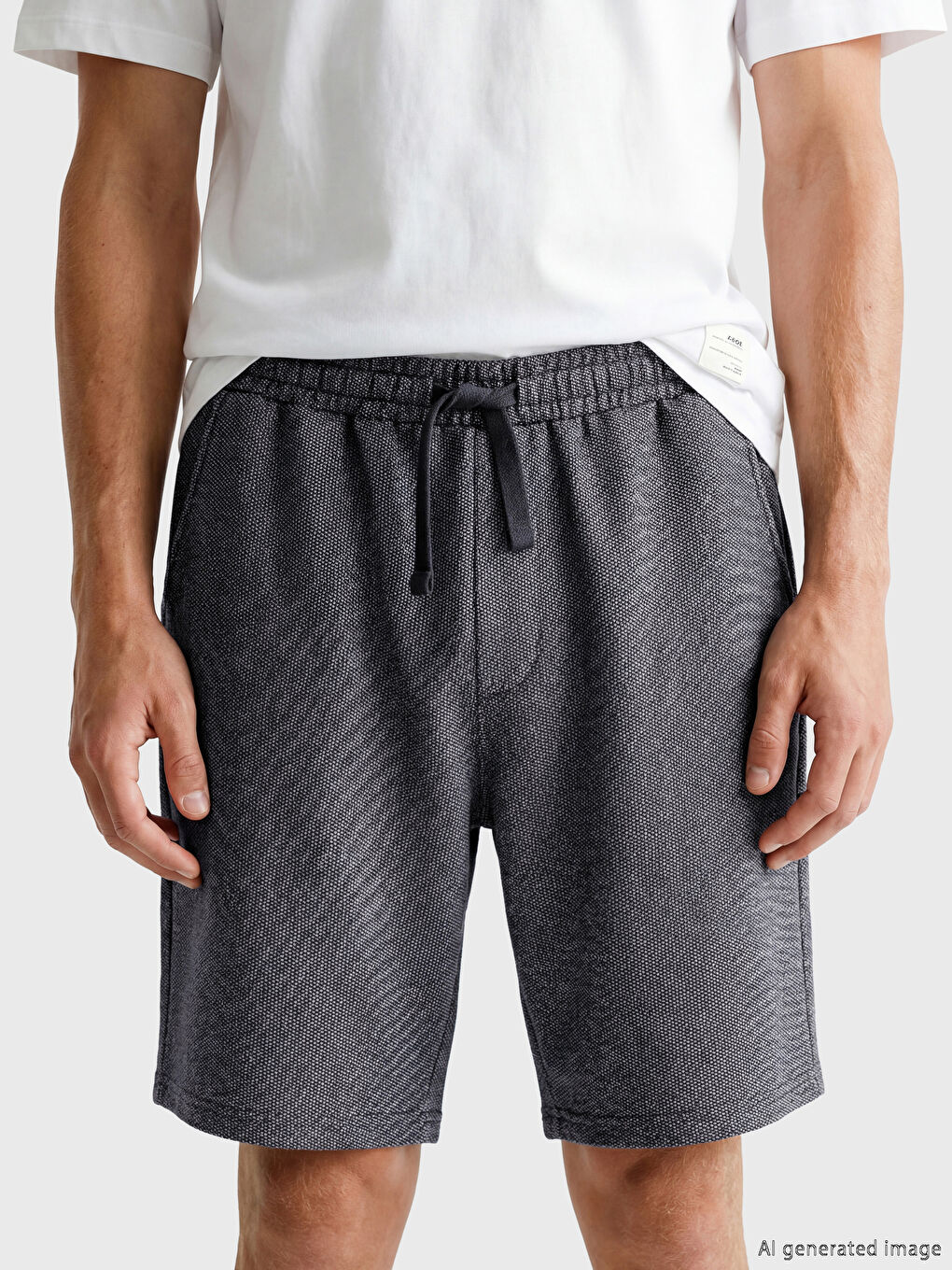 Standart Kalıpı Erkek Pijama Alt Şort-2