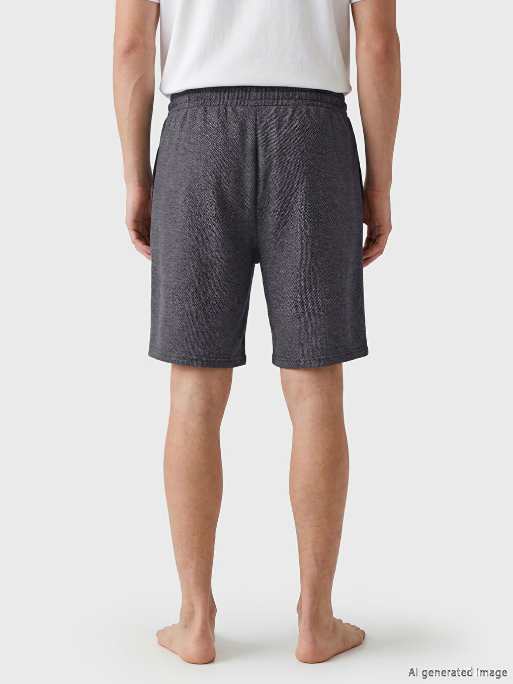 Standart Kalıpı Erkek Pijama Alt Şort-3