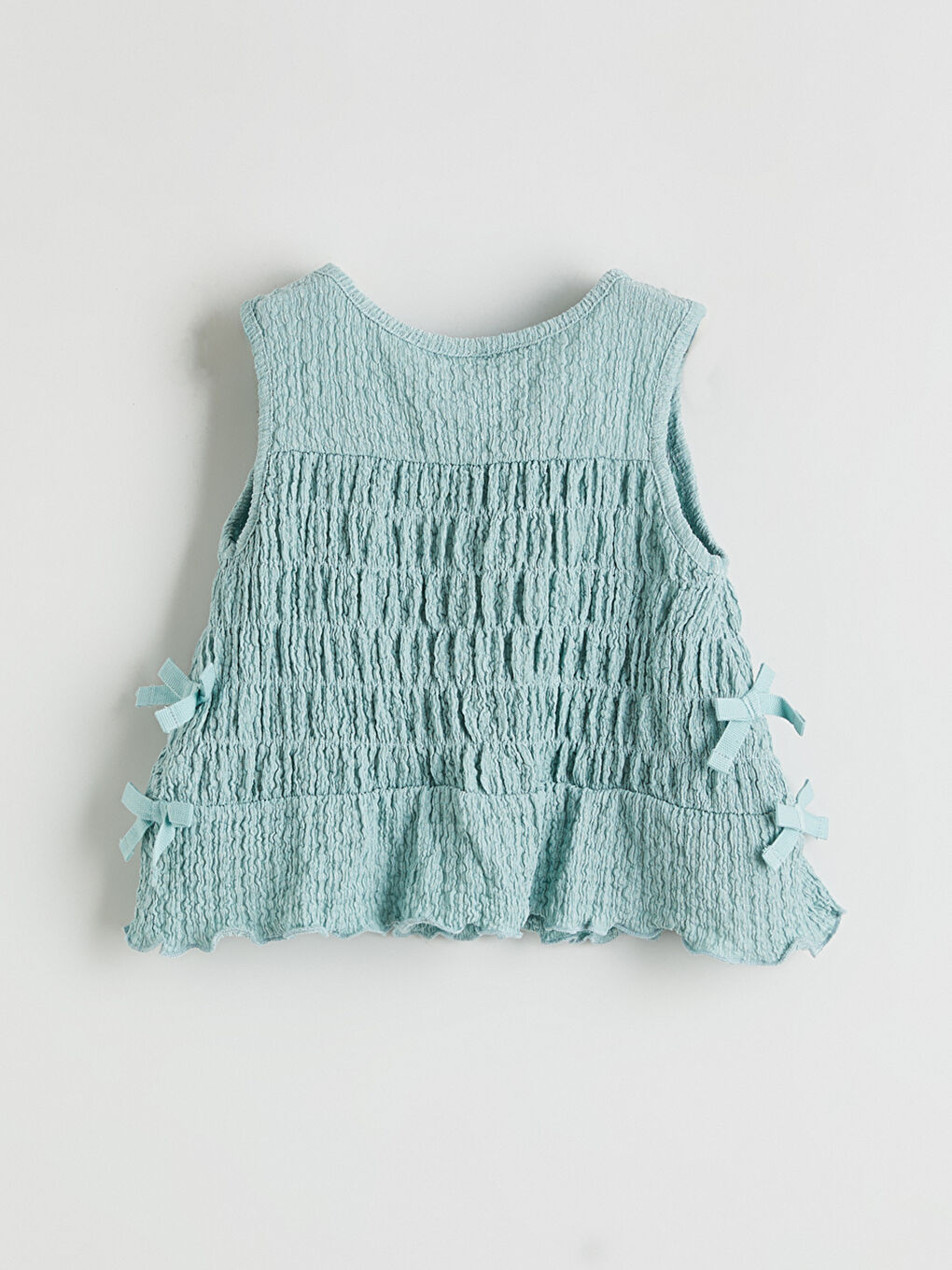 Girls' Textured Blouse and Trousers-3