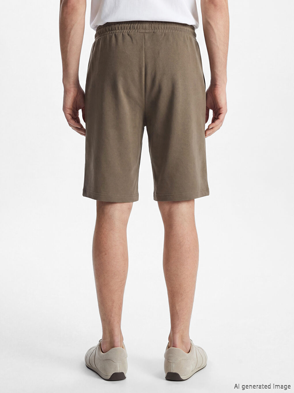 Kahverengi Standart Kalıp Erkek Pijama Alt Şort-3