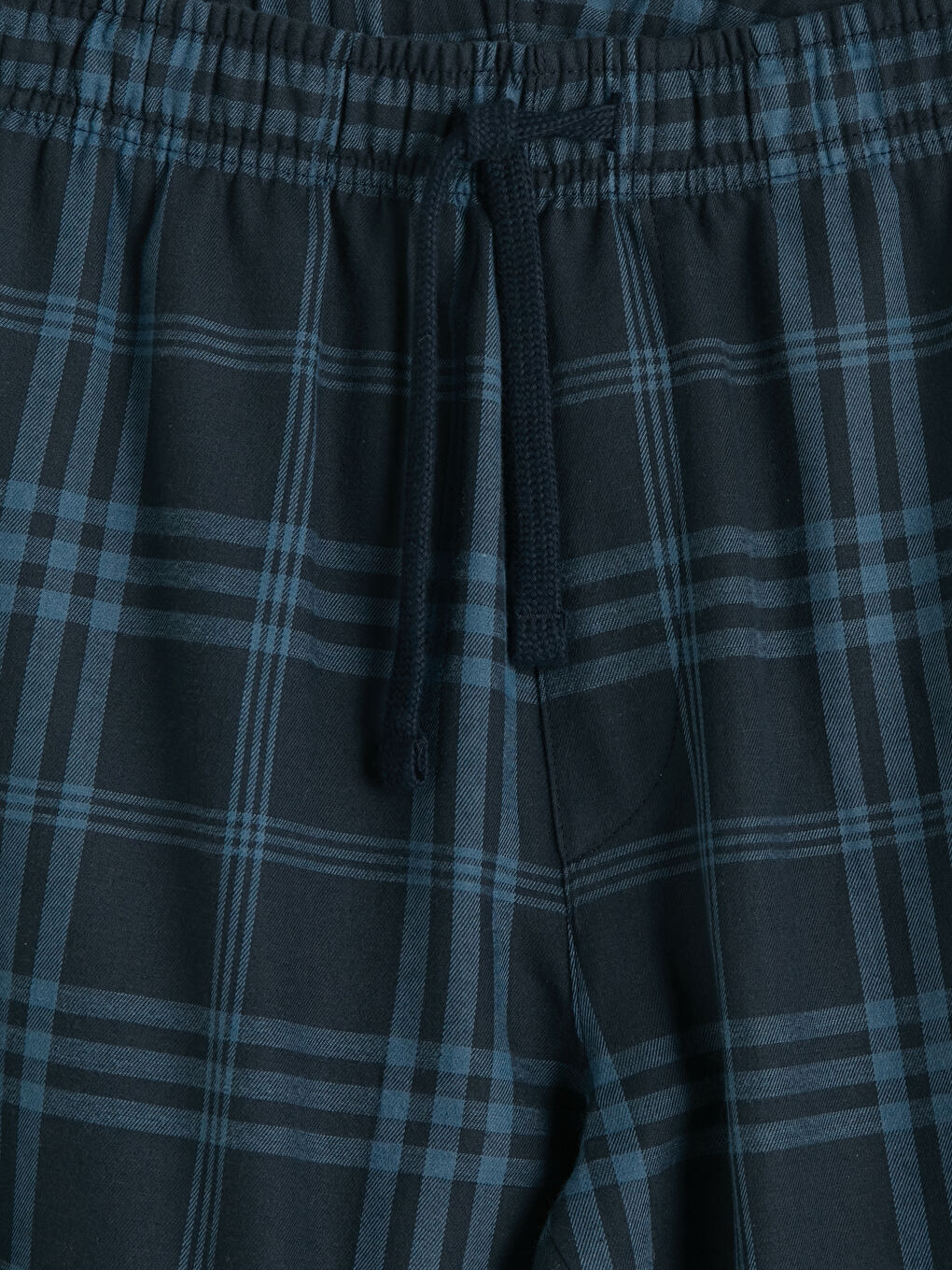 Lacivert Standart Kalıp Ekose Erkek Pijama Altı-2