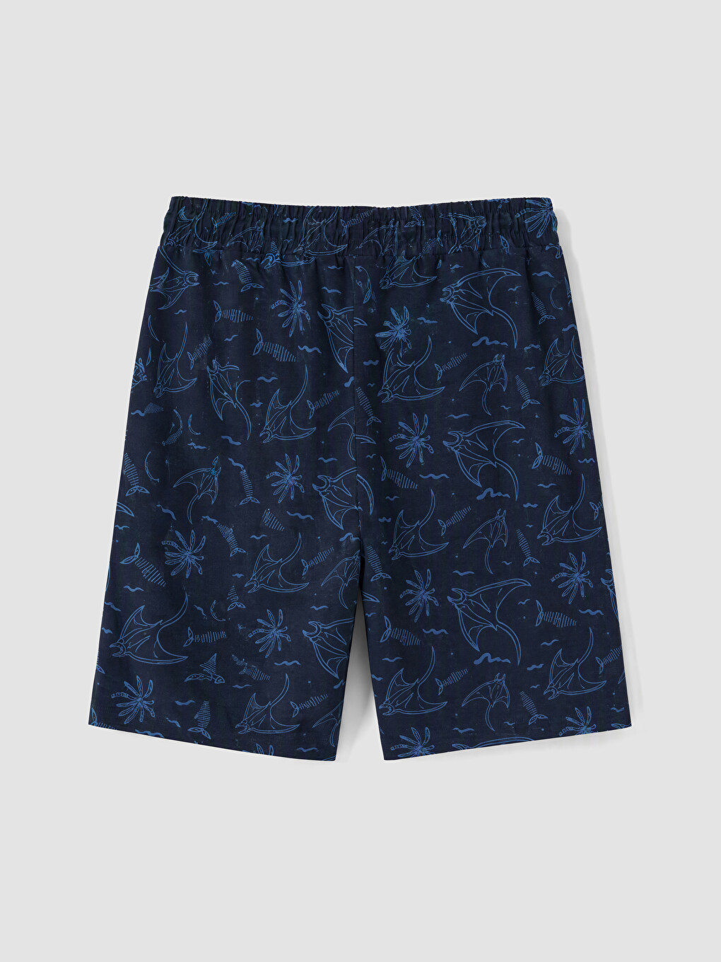 Slim Fit Patterned Men's Pyjamas Bottoms Shorts-6