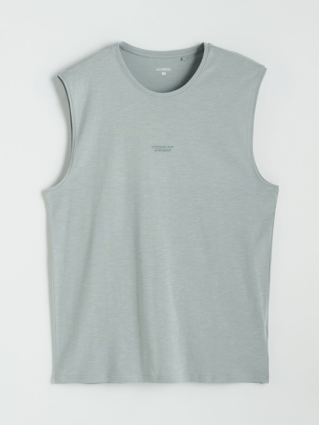 Crew Neck Sleeveless Men's Pyjamas Top-4