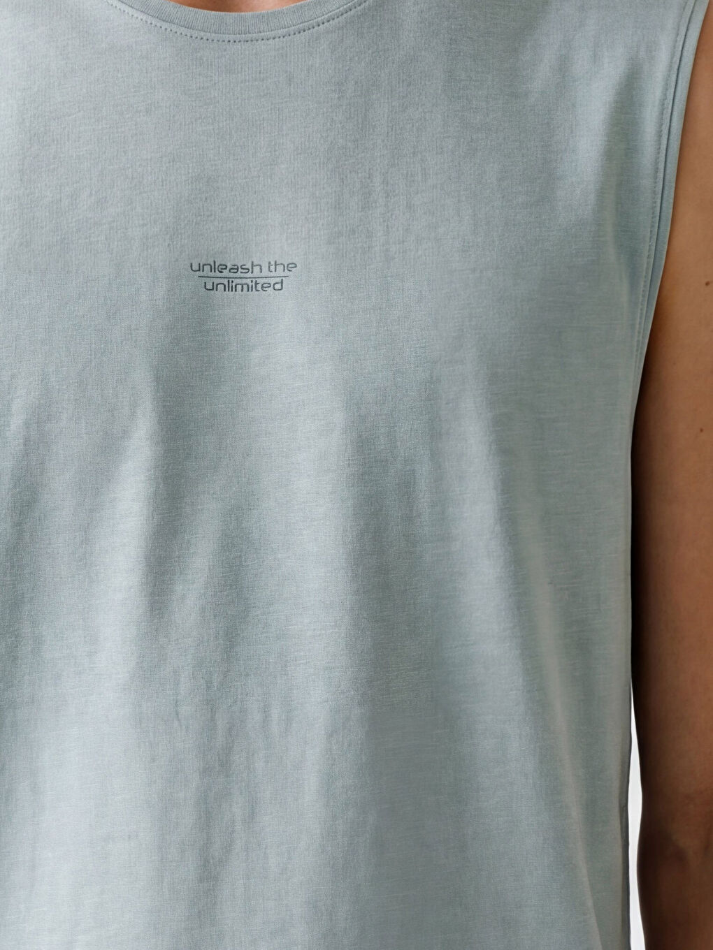 Crew Neck Sleeveless Men's Pyjamas Top-2