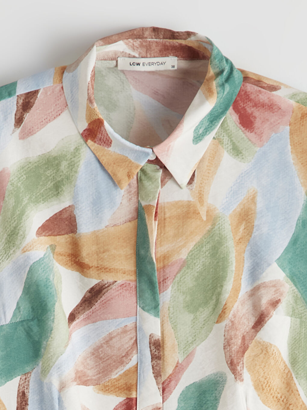 Patterned Ruched Layered Dress-5