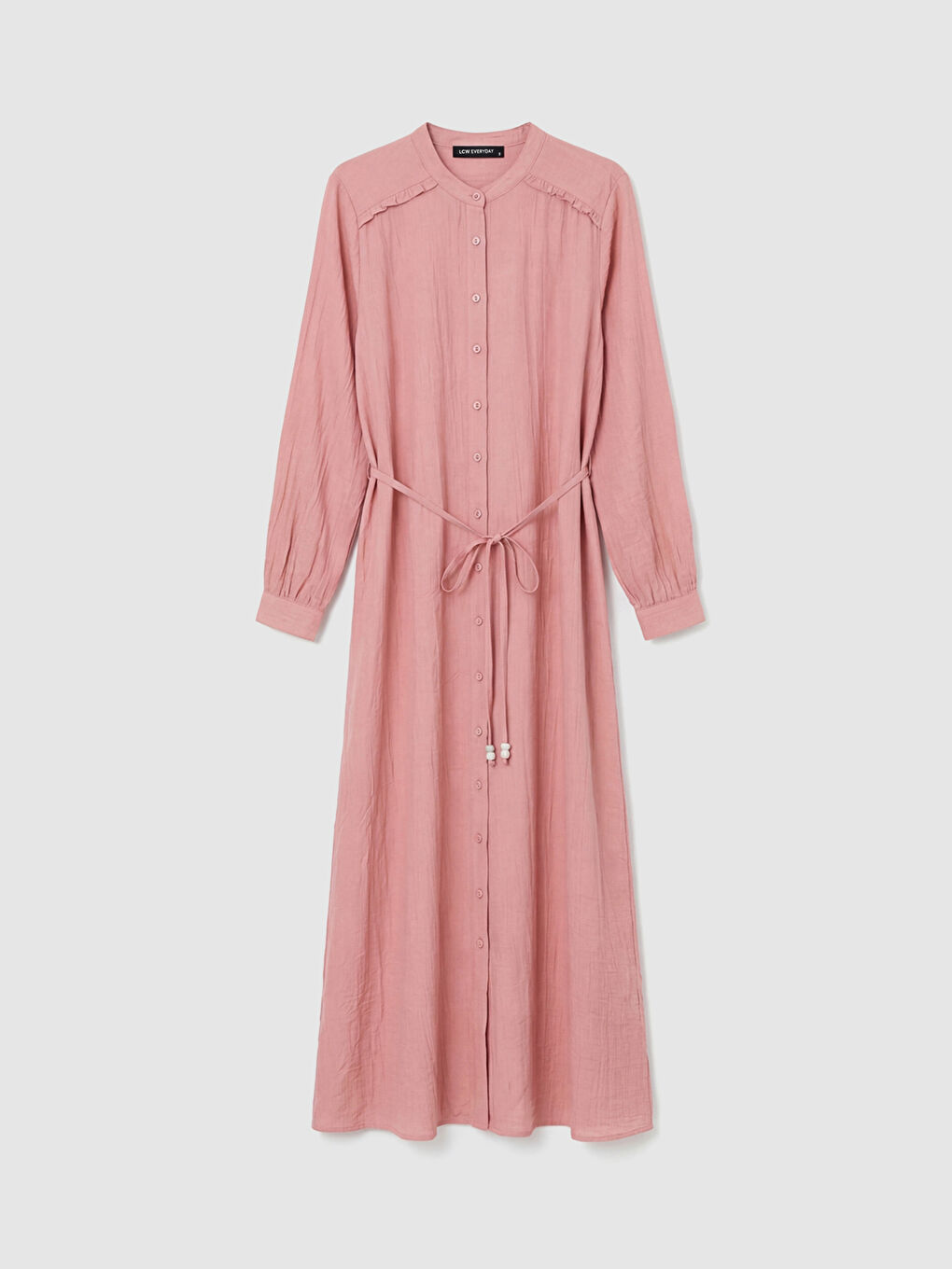 Woman PINK Shirt Dress-4