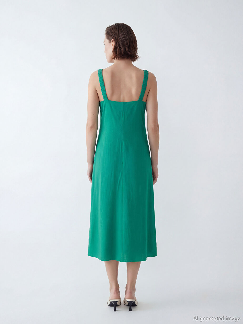 Woman GREEN Dress-2