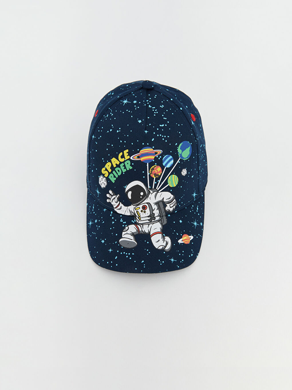 Astronot Baskılı Erkek Bebek Kep Şapka-3