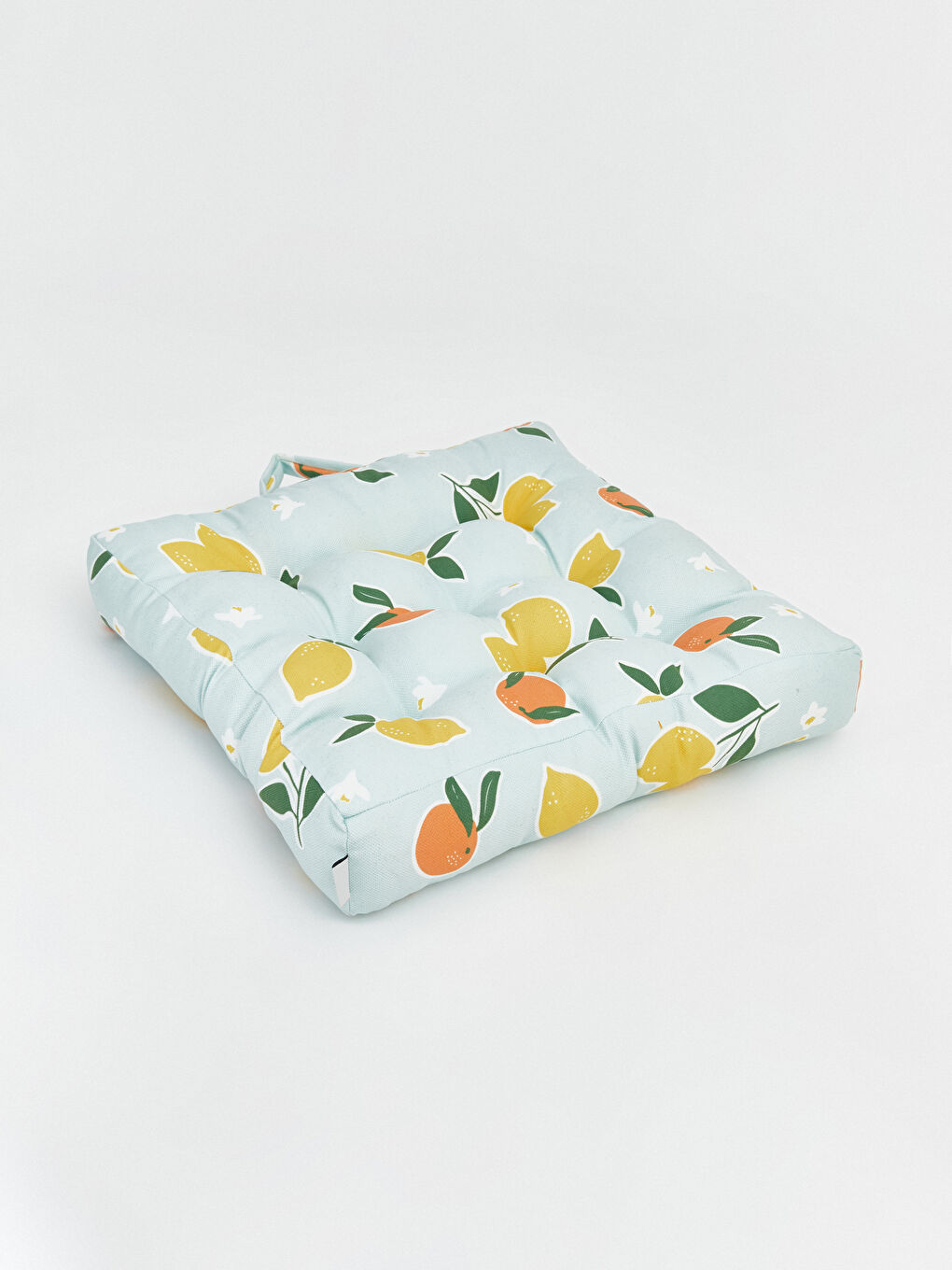 Yeşil Limon Baskılı Dolgulu Minder-3