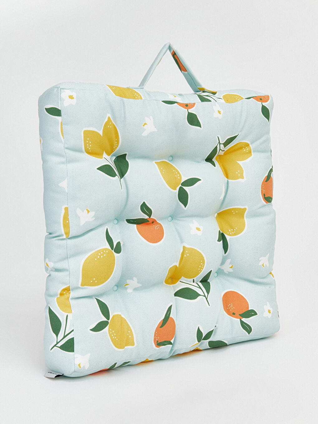 Yeşil Limon Baskılı Dolgulu Minder-2