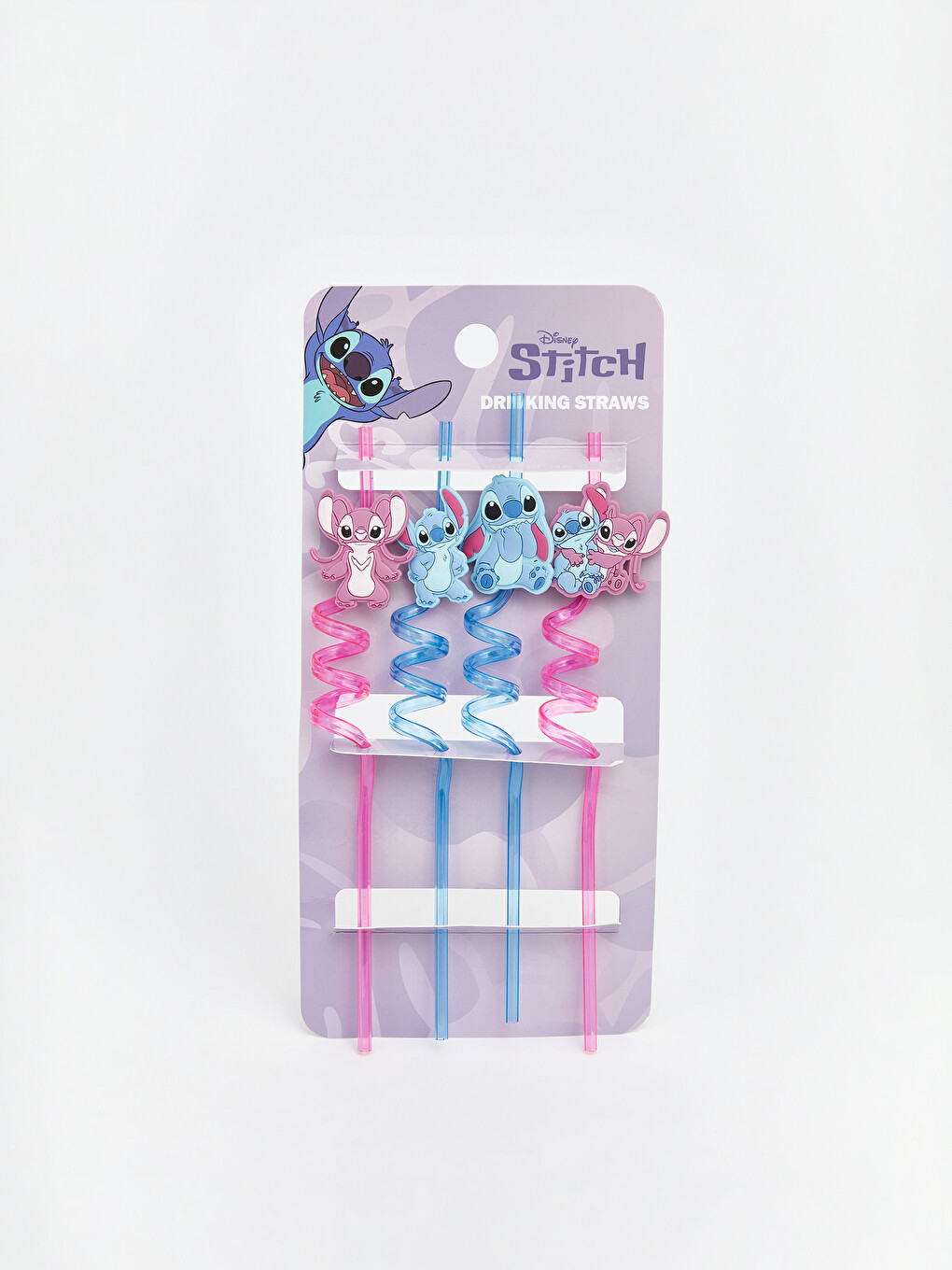 Stitch Figured Glass Straw Set 4-pack-2