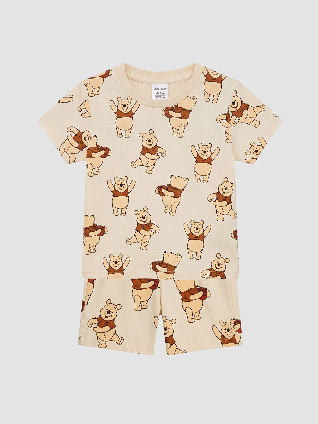Baby Boy BEIGE Shortie Pyjama Set