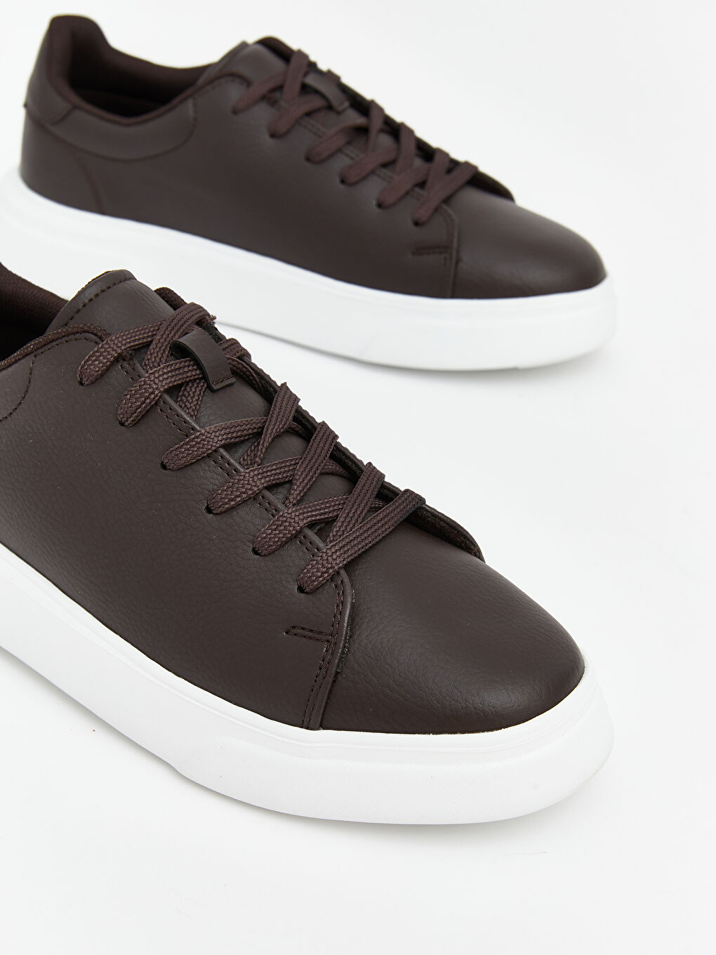 Kahverengi Bağcıklı Erkek Spor Ayakkabı-2