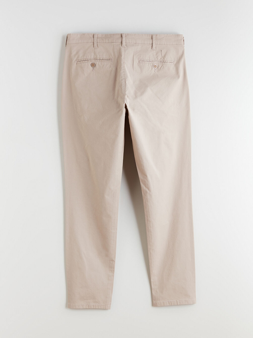 Bej Dar Kalıp Erkek Chino Pantolon-5