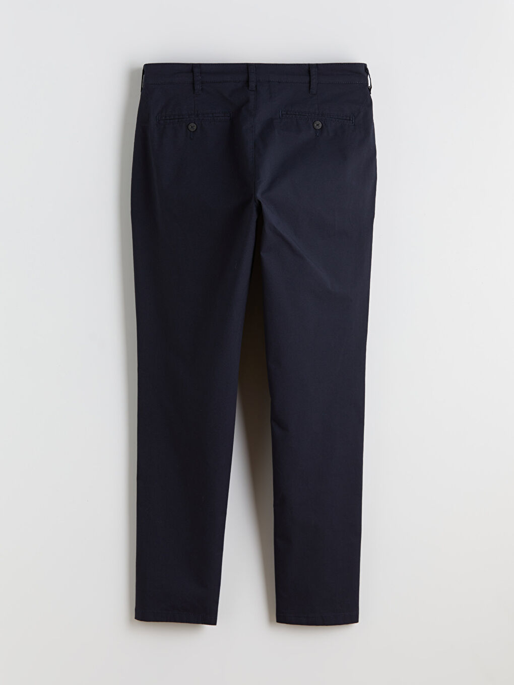 Lacivert Dar Kalıp Erkek Chino Pantolon-5