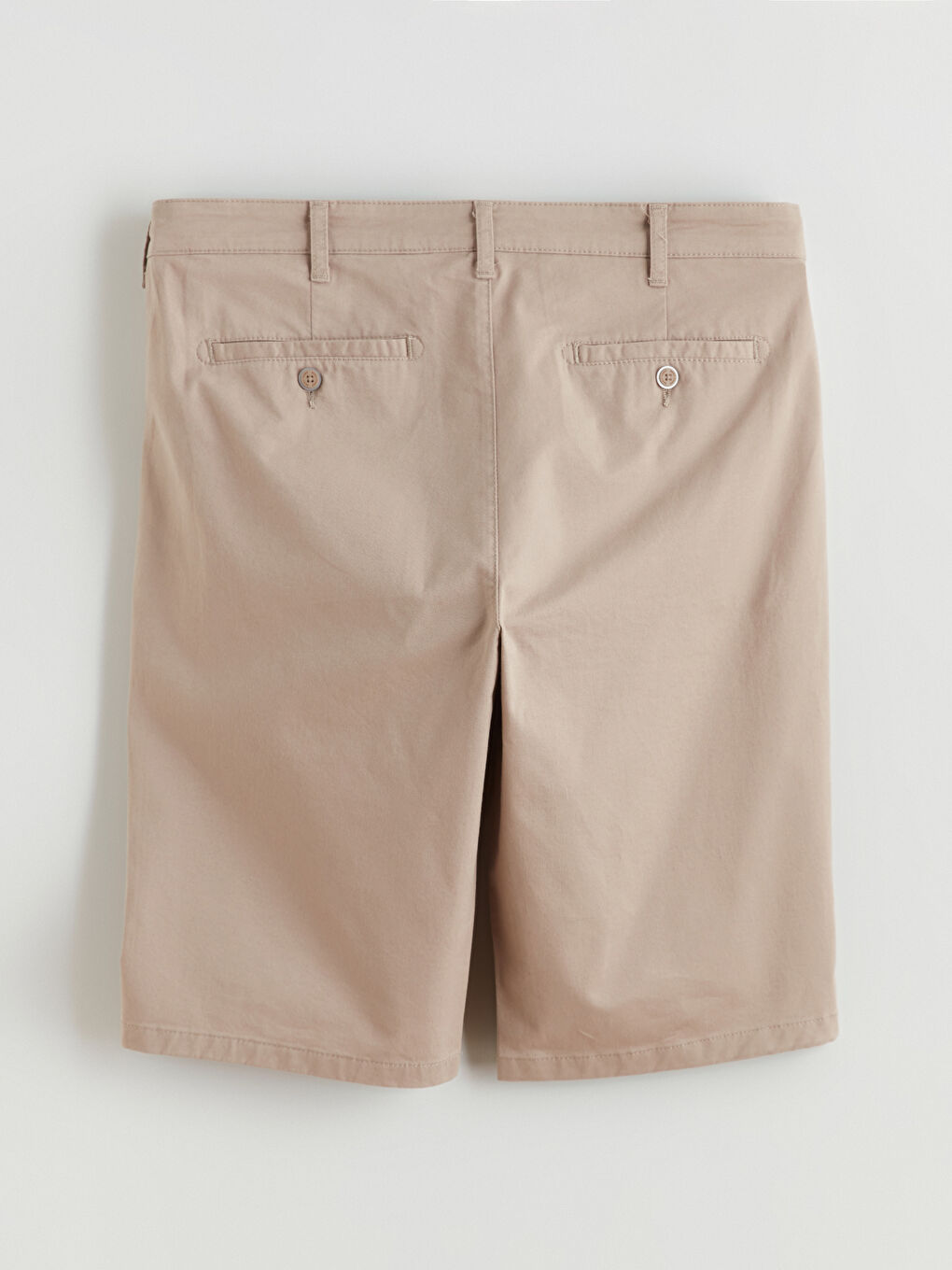 Bej Standart Kalıp Erkek Şort-5