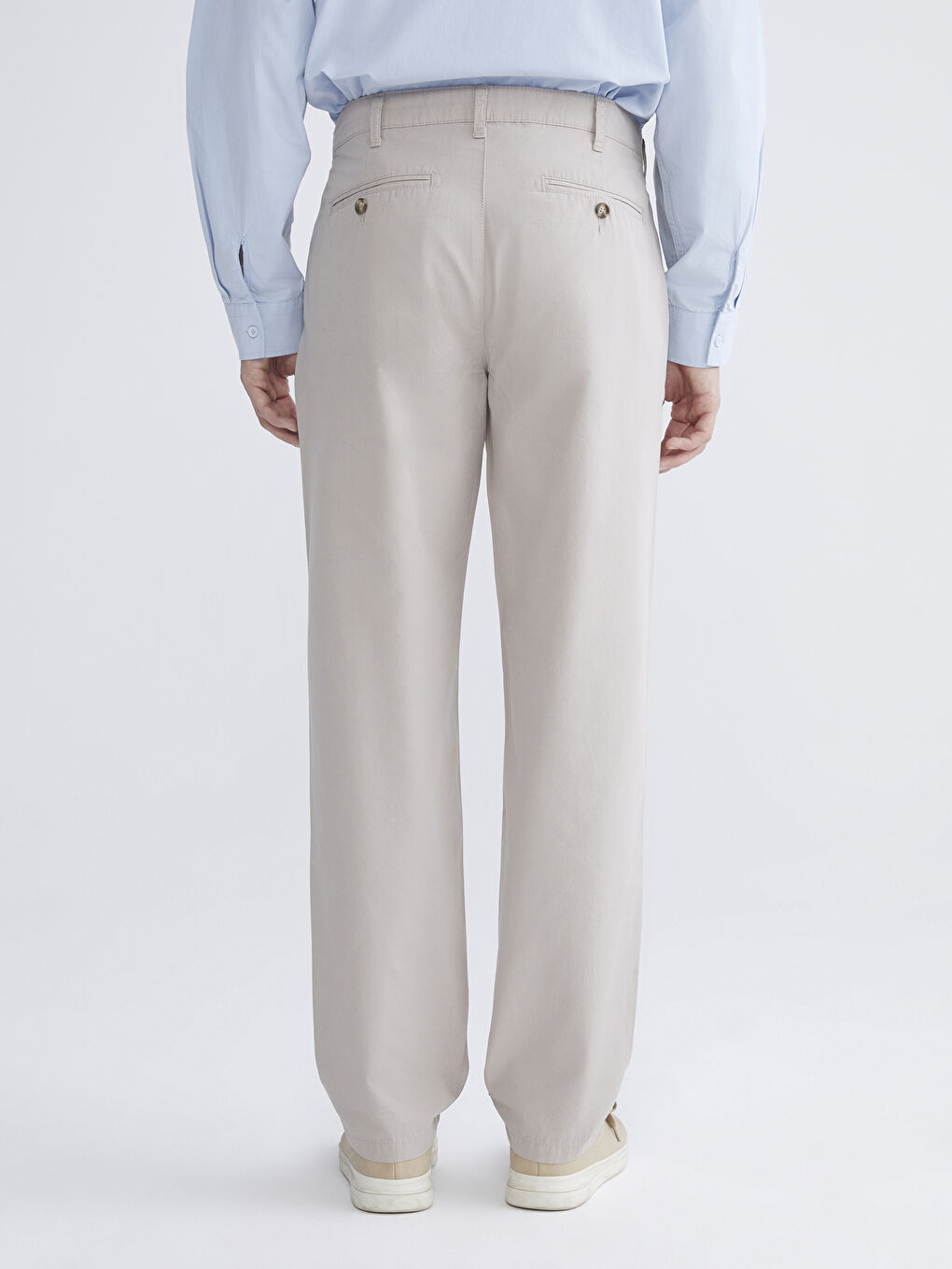 Bej Rahat Kalıp Erkek Chino Pantolon-3