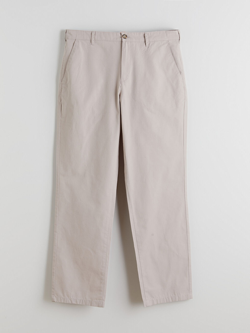 Bej Rahat Kalıp Erkek Chino Pantolon-4