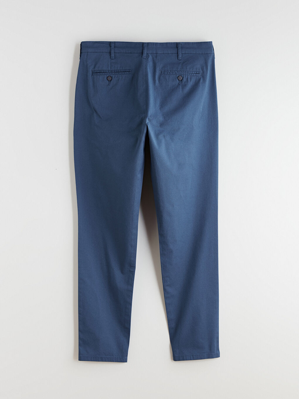 İndigo Dar Kalıp Gabardin Erkek Chino Pantolon-4