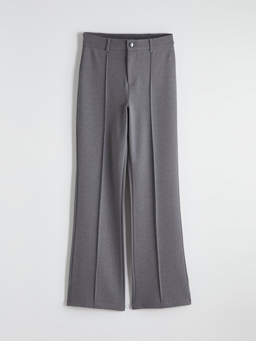 High-Waisted Flare Trousers-4