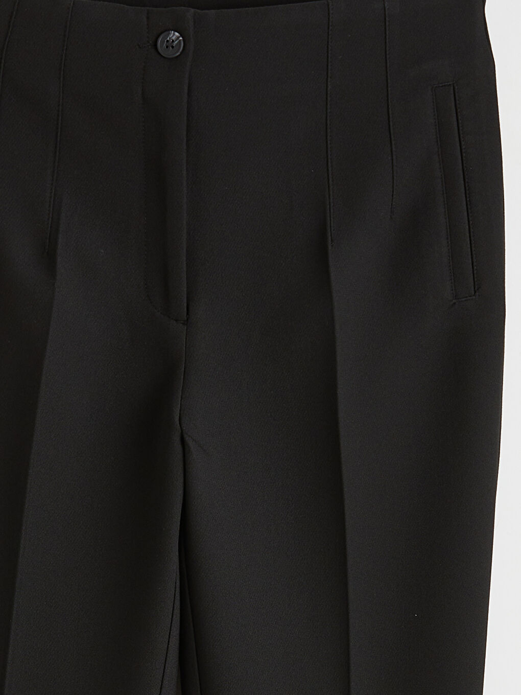 Siyah Yüksek Bel Kadın Cigarette Pantolon-2