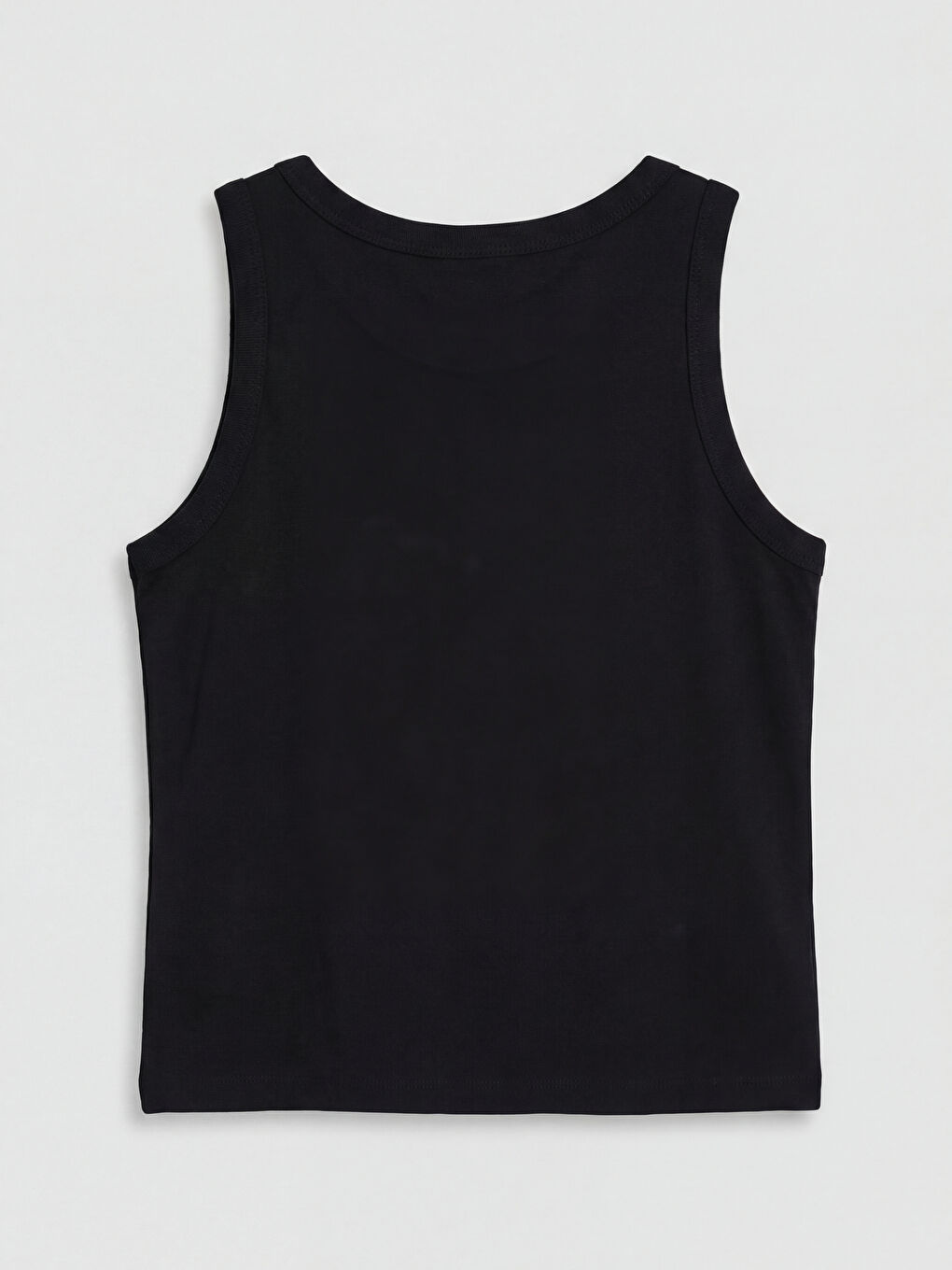 قميص داخلي بدون أكمام بياقة دائرية للبنات-1