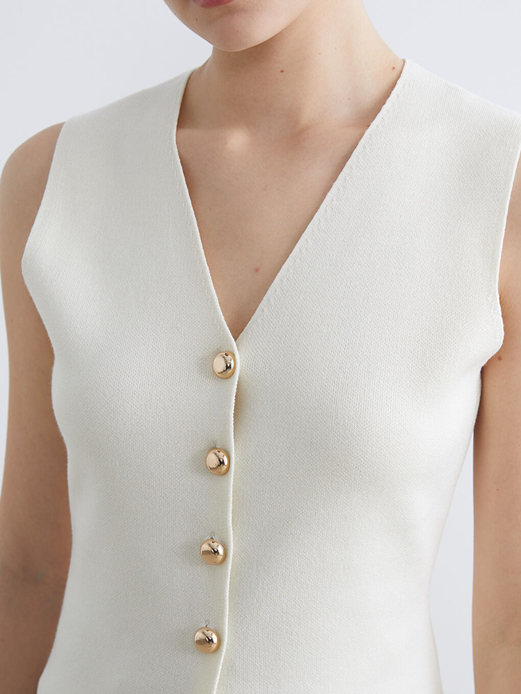 Γυναίκα ΕΚΡΟΥ Γιλέκο-2