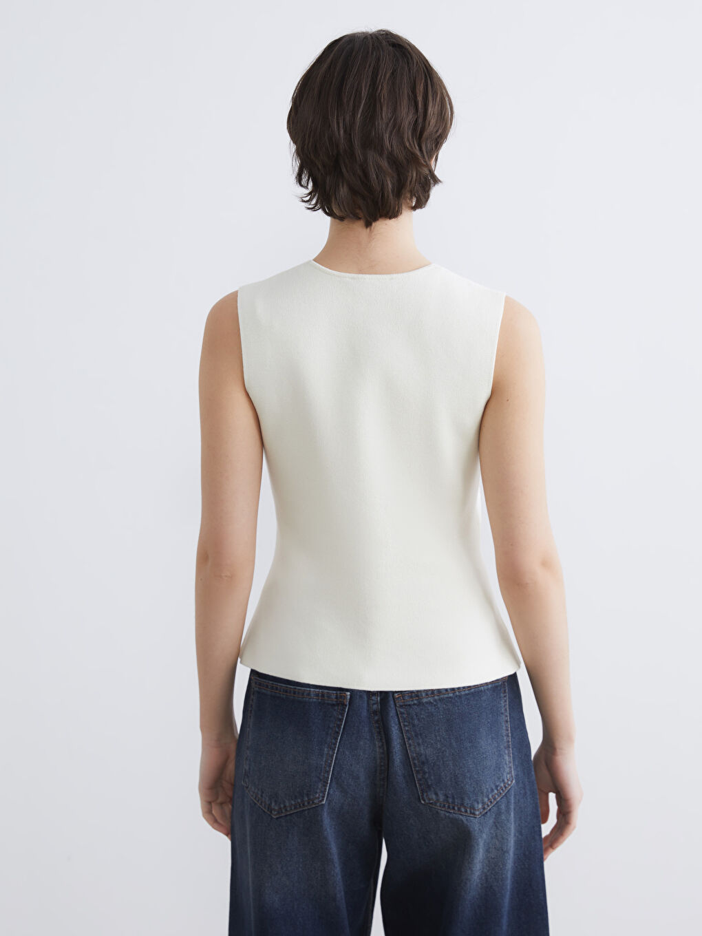 Γυναίκα ΕΚΡΟΥ Γιλέκο-3